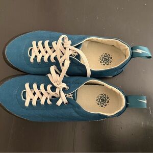 Turquoise Canvas Sneakers